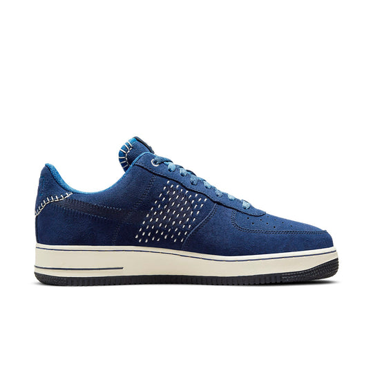 Nike Air Force 1 '07 PRM The One Line Low-top Sneakers Blue Unisex 'Blue White Black' DO7993-447