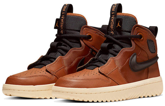 Air Jordan 1 React 'Brown' AR5321-200 Retro Basketball Shoes  -  KICKS CREW