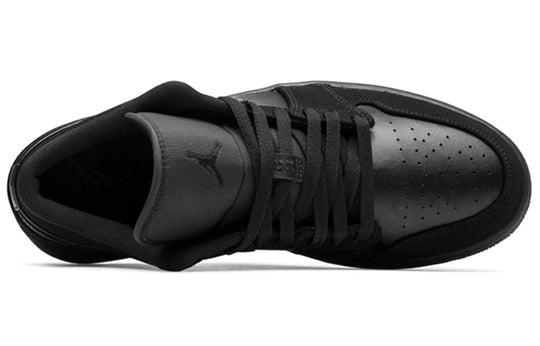 Air Jordan 1 Retro Low 'Triple Black' 553558-025 Retro Basketball Shoes  -  KICKS CREW