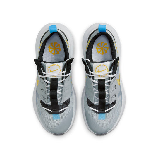 (GS) Nike Crater Impact Sports Shoes Grey/Blue/Yellow DR0160-001