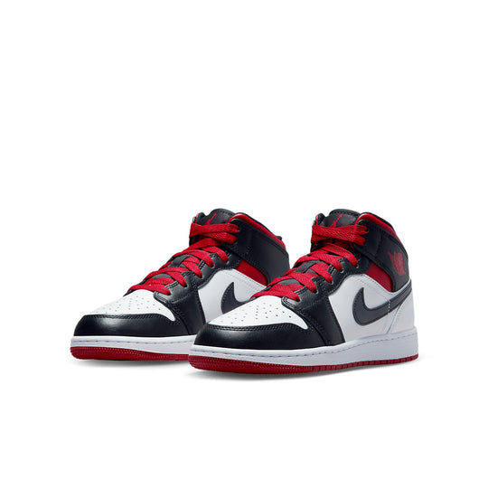 (GS) Air Jordan 1 Mid 'Gym Red Black Toe' DQ8423-106