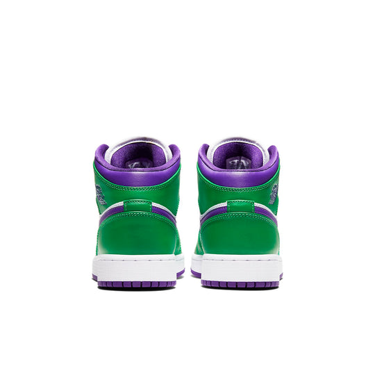 (GS) Air Jordan 1 Mid 'Hulk' 554725-300 Big Kids Basketball Shoes  -  KICKS CREW