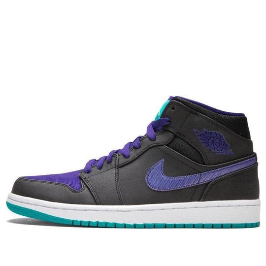 Air Jordan 1 Mid 'Grape' 554724-015 Retro Basketball Shoes  -  KICKS CREW