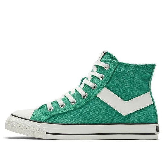 PONY High-Top Canvas Sneakers Green 02M1SH02GN