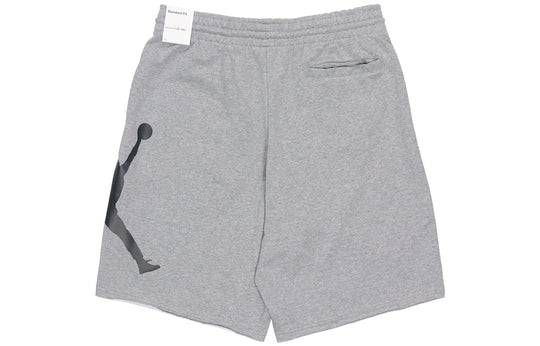 Air Jordan Jumpman Logo Printing Knit Short Pant Male Grey DD2324-091