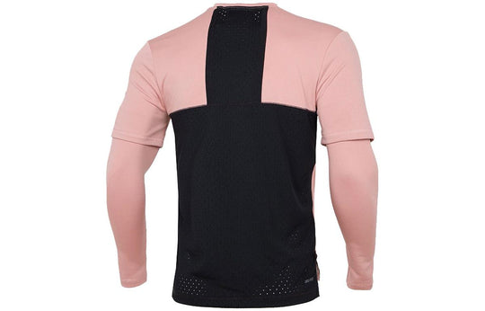 Air Jordan Dri-fit Casual Sports Round Neck Colorblock Long Sleeves Pink Gray DH9084-609