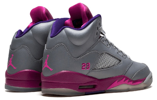 (GS) Air Jordan 5 Retro 'Cement Grey Pink' 440892-009 Big Kids Basketball Shoes  -  KICKS CREW