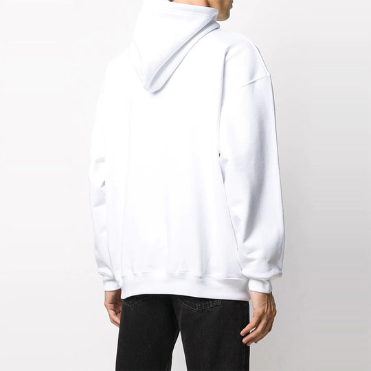 Men's Balenciaga Logo Pullover Oversize White 570811TIV559040
