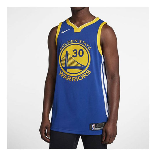 Nike Stephen Curry Icon Edition Authentic AU golden state warriors Jersey 'Blue' AV2643-496