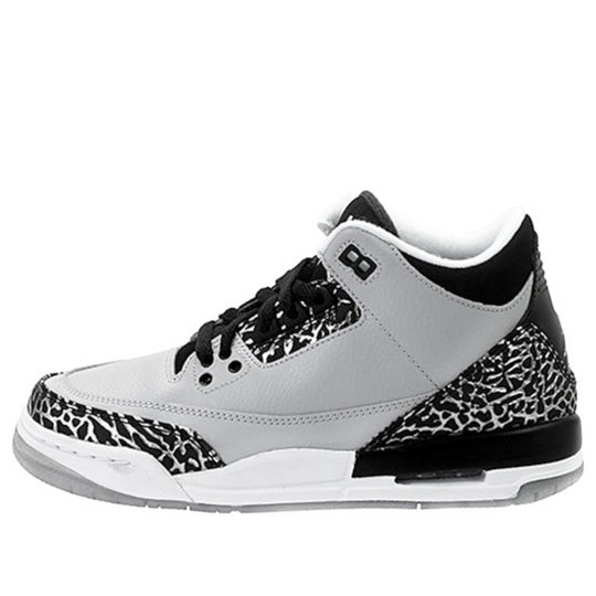 (GS) Air Jordan 3 Retro 'Wolf Grey' 398614-004 Retro Basketball Shoes  -  KICKS CREW