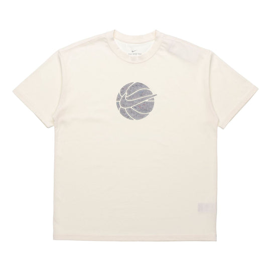 Nike Basketball Loose Sports Round Neck Short Sleeve Creamy White DD0829-901