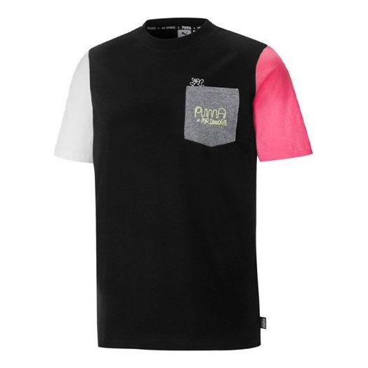 PUMA x Mr Doodle Crossover Casual Sports Round Neck Short Sleeve Black 530652-01