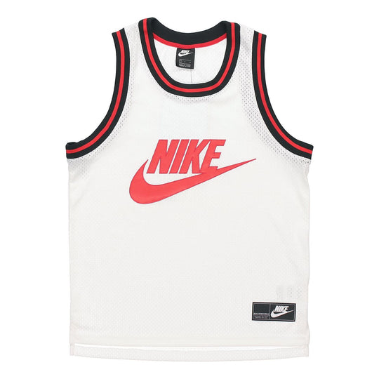 Nike Sportswear Mesh Training Sports Top Men White AR9893-100 Basketball Jersey - KICKSCREW