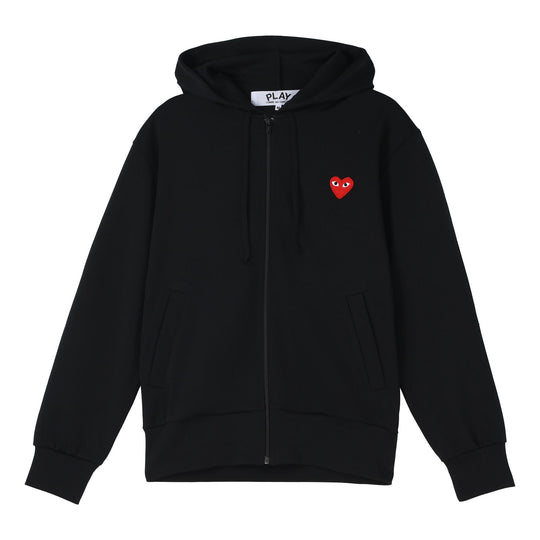 COMME des GARCONS PLAY Heart Hooded Sweatshirt 'Black' AZ-T172-051-1